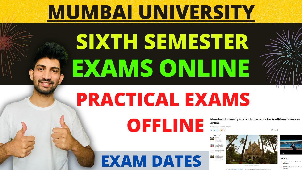 Mumbai University SUMMER Exam Updates🔥|Mumbai University 6th Semester Exams in Online Mode🎉