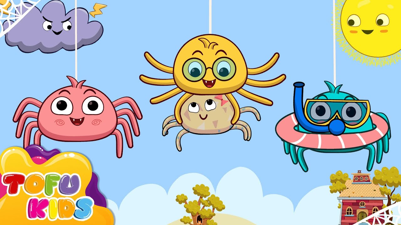 Itsy Bitsy Spider  🕷️🕸️ | Nursery Rhymes & Kids Songs | Tofu Kids