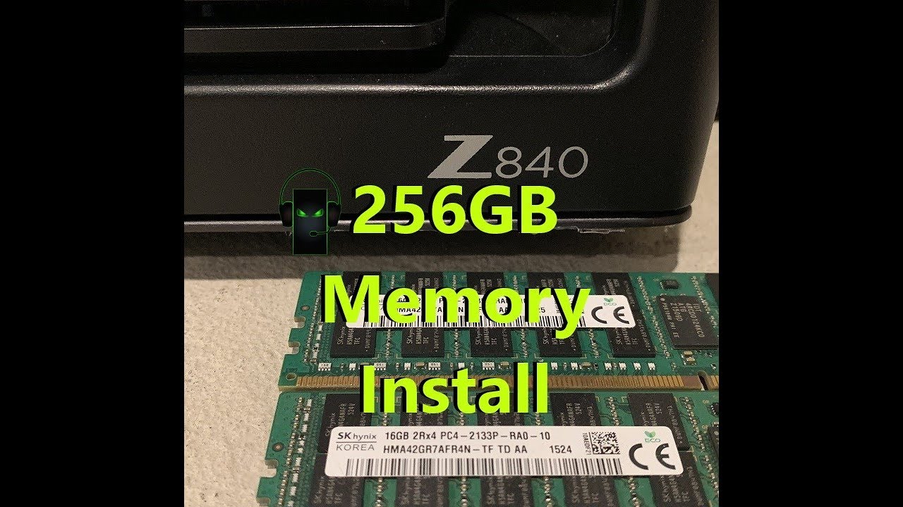 HP Z840 Workstation 256GB Memory/Ram Install