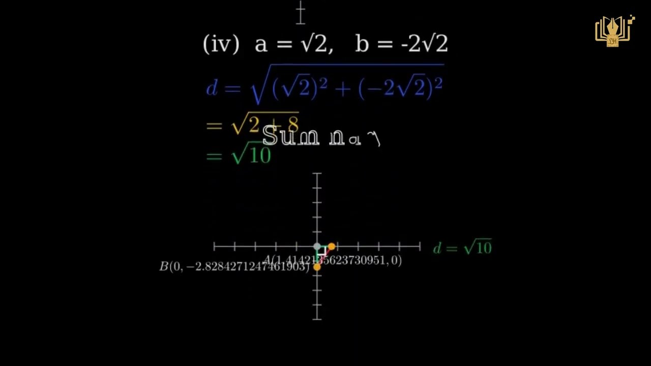 Ex 16 1 Q2 Math Class 9 | find the distance between A and B