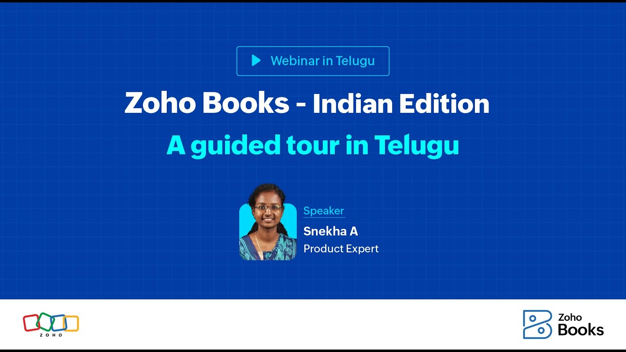 Zoho Books - Indian Edition | A guided tour in Telugu