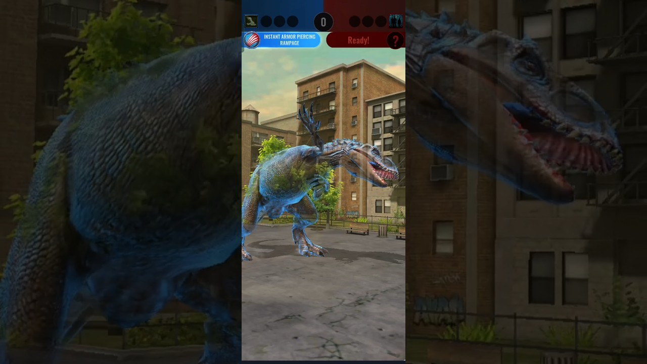 Who&rsquo;s the True King?🔥Indominus Rex🔥 vs.🔥Rexy🔥Showdown!- Jurassic world alive #shortvideo