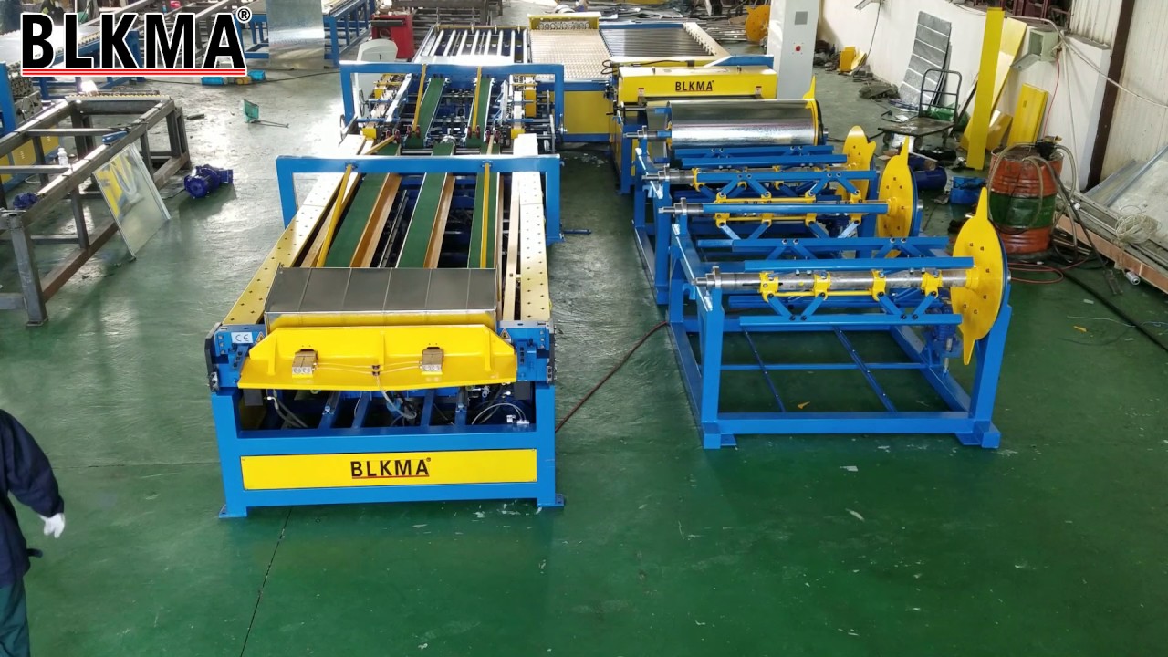 BLKMA brand CNC auto duct line V Automatic HVAC Duct Production Line 5