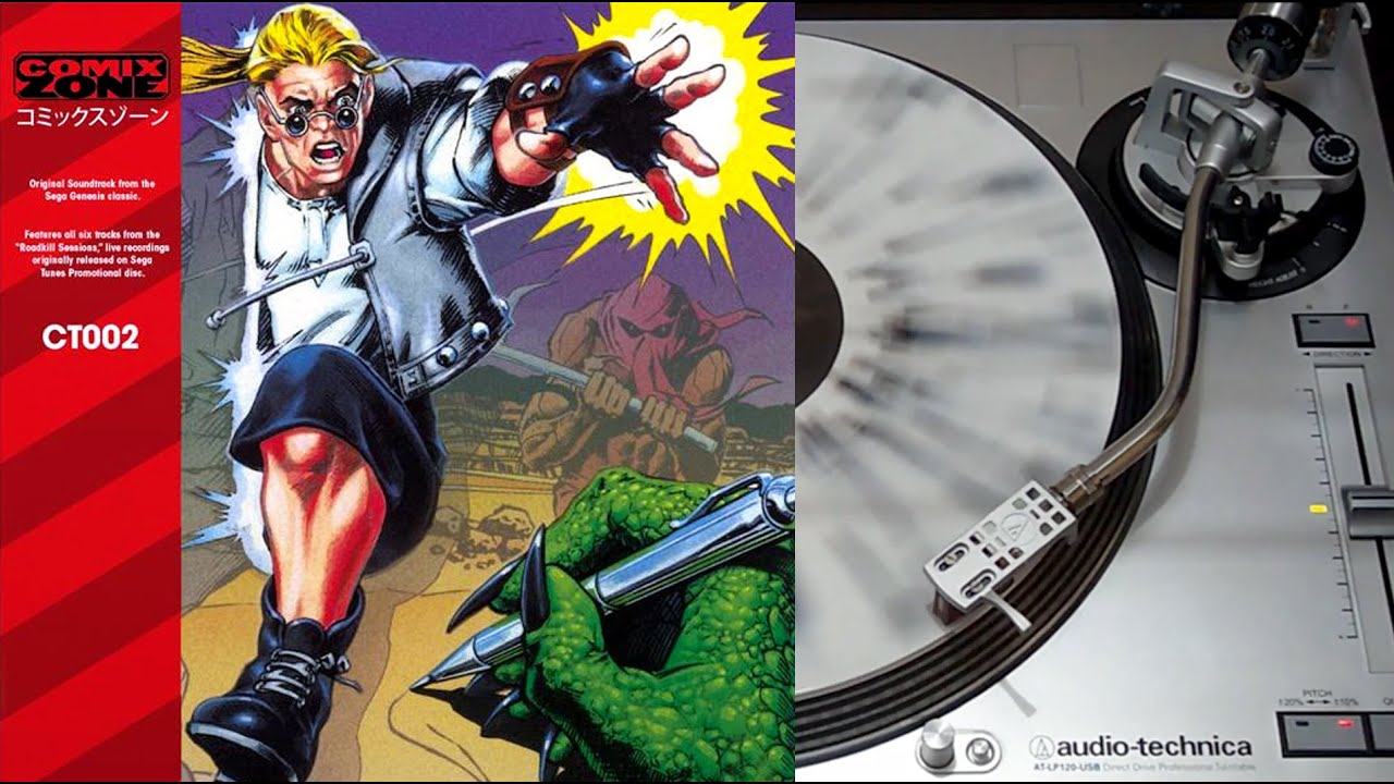 Comix Zone - OST vinyl LP face A (Cartridge Thunder)