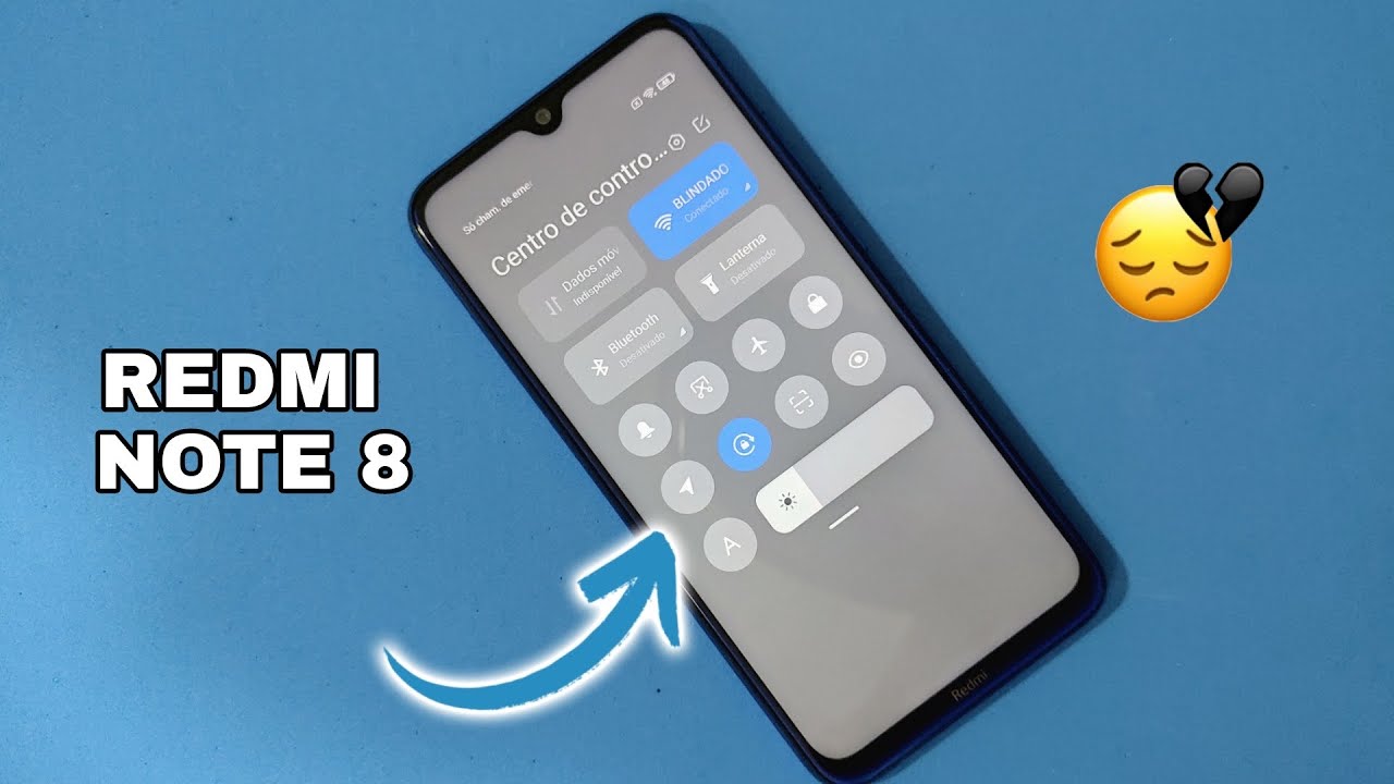 MIUI 12 - REDMI NOTE 8 - CENTRAL DE CONTROLE CINZA - JANELAS FLUTUANTES BUGADAS - DRENAGEM BATERIA