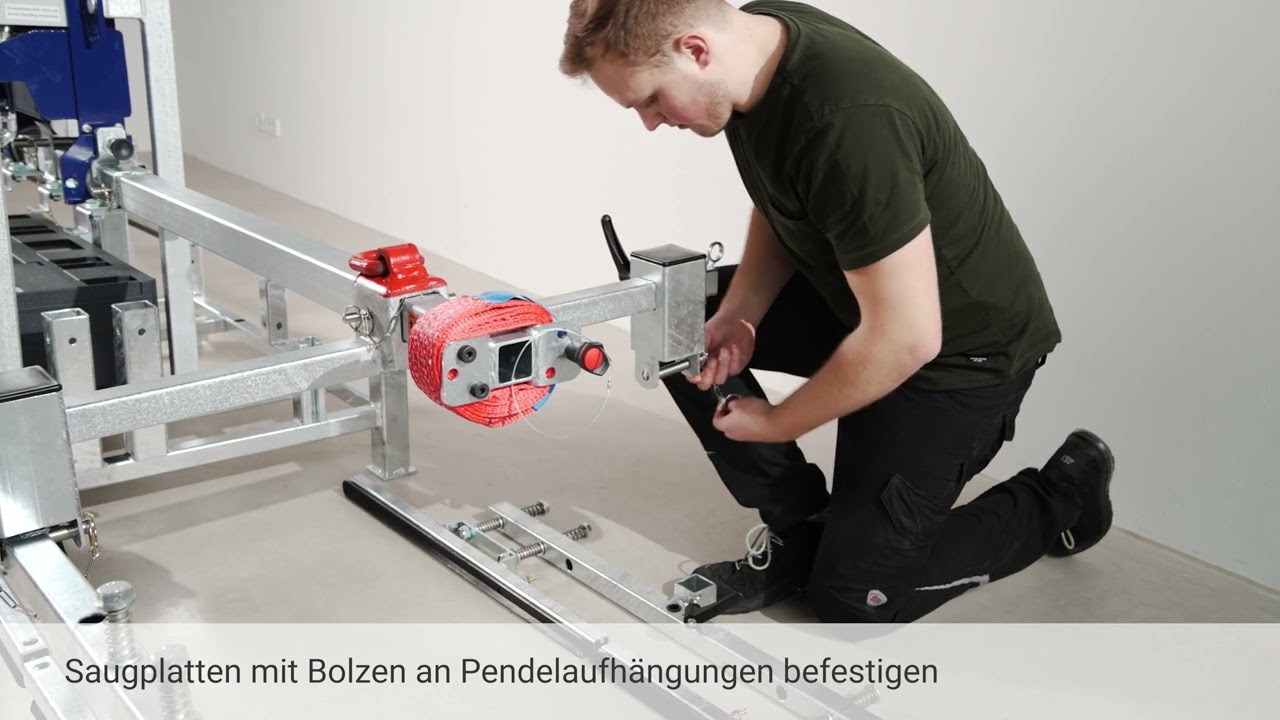 Inbetriebnahme des CLAD-BOY 300/6L/3000 für die Dach-  und horizontale Wandverlegung