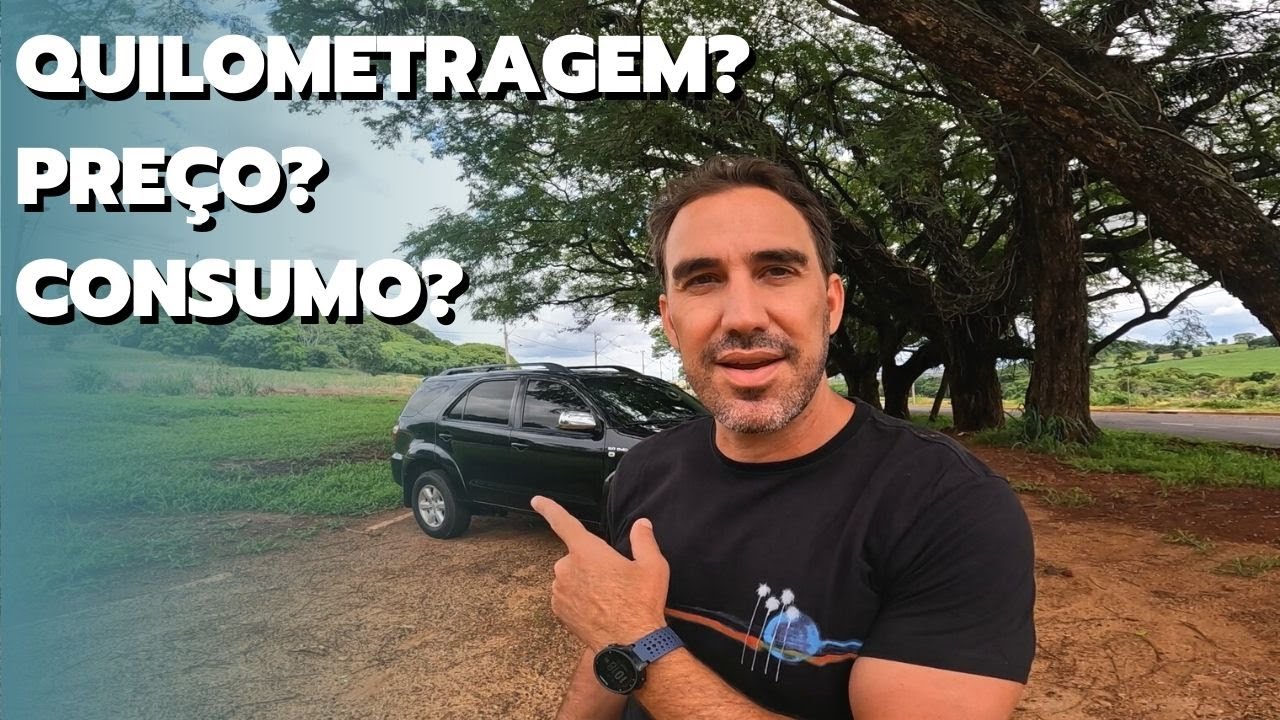 Qual a quilometragem da SW4, consumo e o preço que paguei nela.