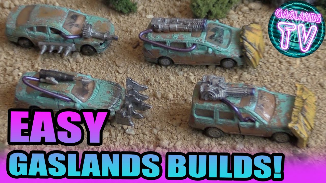 Gaslands TV Easy Car Build & modeling after weathering using sugar!