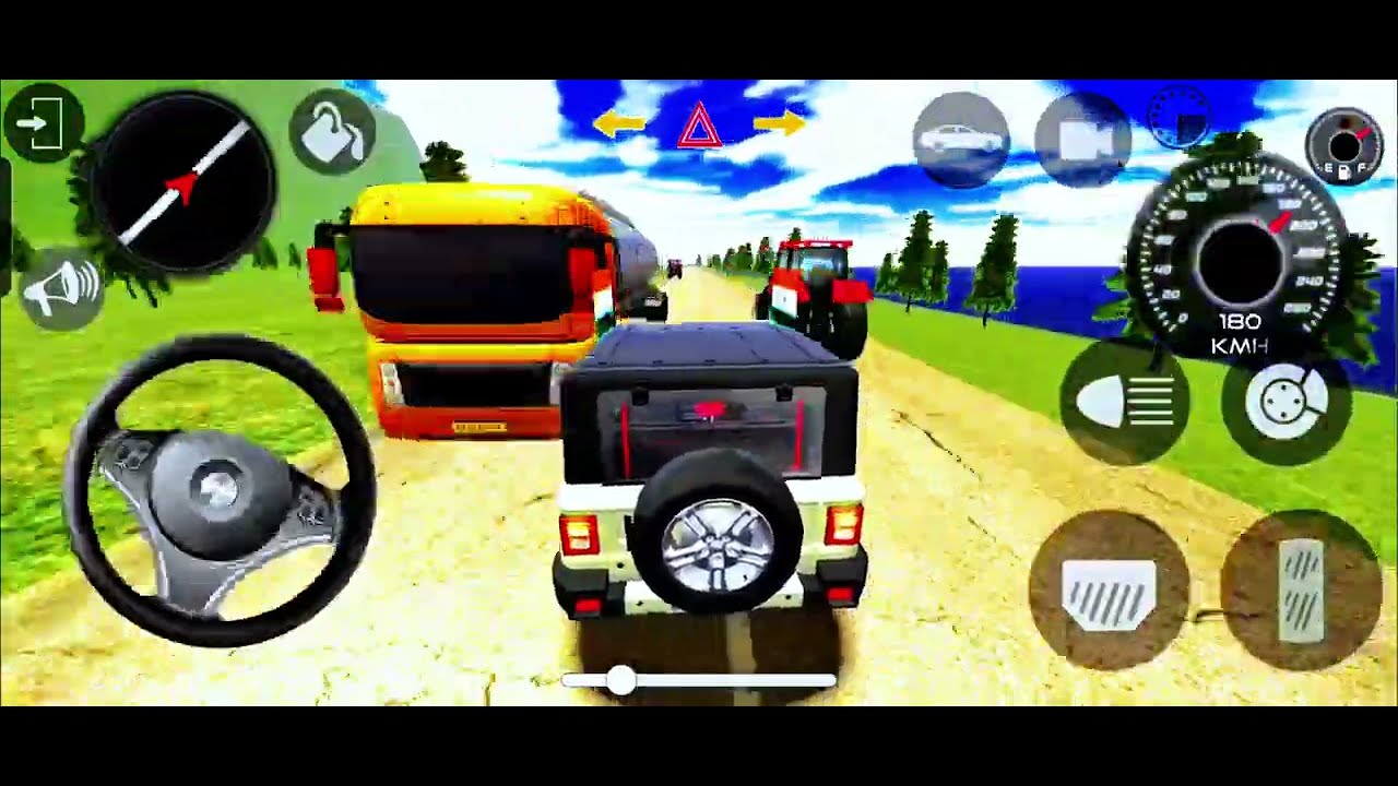 Modified Mahindra Thar😈Games:Indian Green Thar (Gadi Wala Games)Car Game Android Game #2025