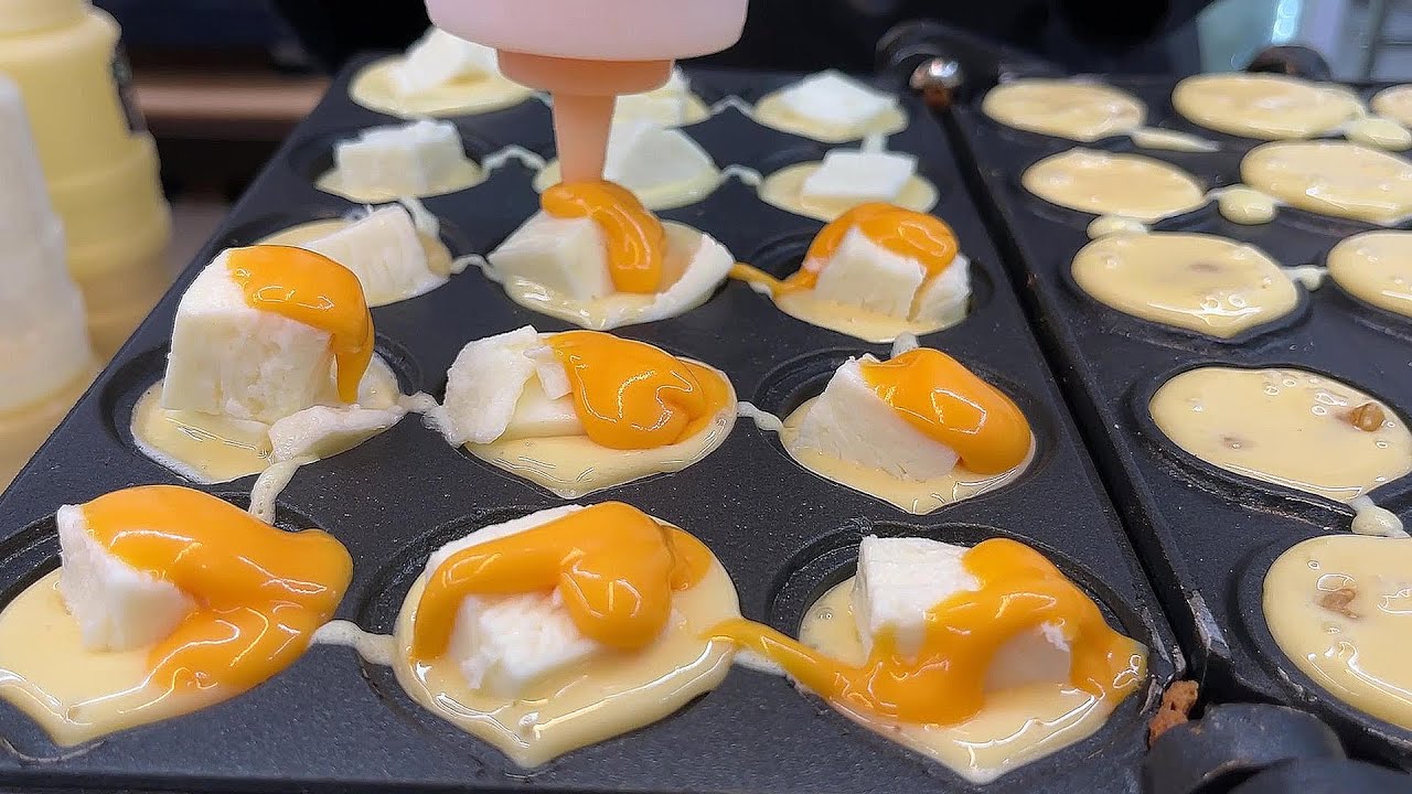 치즈 앙버터 호두과자 만들기 (Hodu-gwaja, Walnut Cookies, Red beans Cake) | Korean Street Food