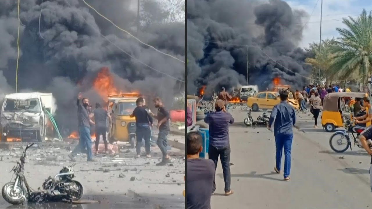 Smoke billows after Baghdad market explosion | AFP