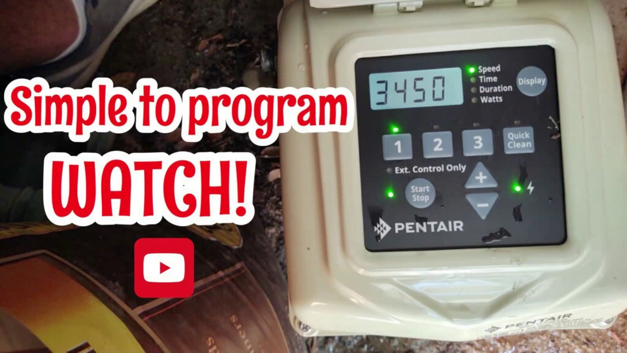 HOW TO PROGRAM PENTAIR SUPERFLO!