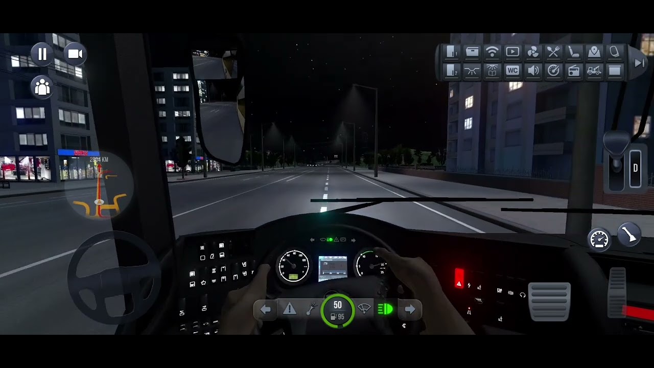 Kashmir to Chennai 1/4 Bus Games Bus Simulator Ultimate - Mobile Gameplay | Coach Bus Driving