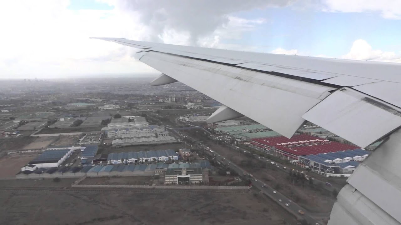 Jambo, Kenya! Emirates B777-300ER Arrival Into Nairobi (Full Approach, Landing, Taxi To Gate)