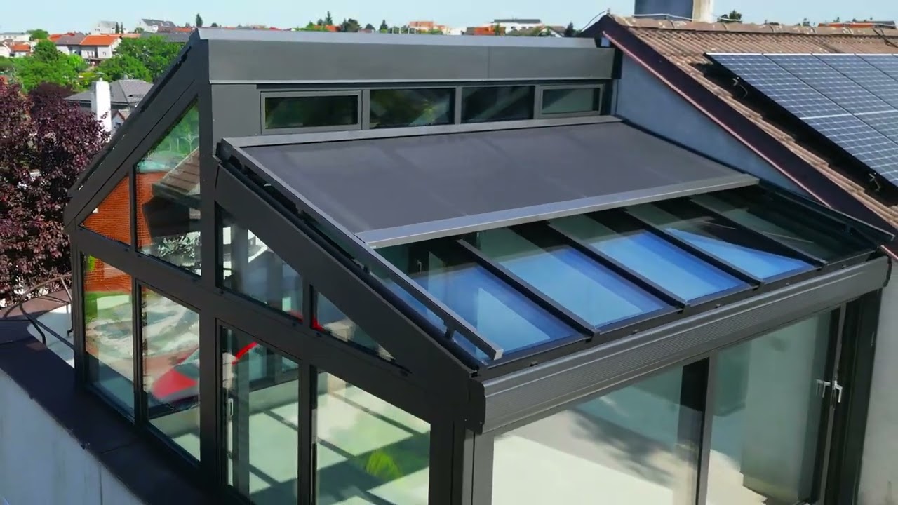Celoroční zimní zahrada Sunparadise HW80 +  Zastínění STOBAG Arnex PS8000