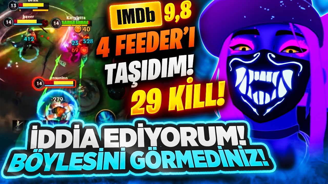 İDDİA EDİYORUM BÖYLE AKALİ 1V9 GÖRMEDİNİZ! OYNADIĞIM EN ÇILGIN MAÇ!