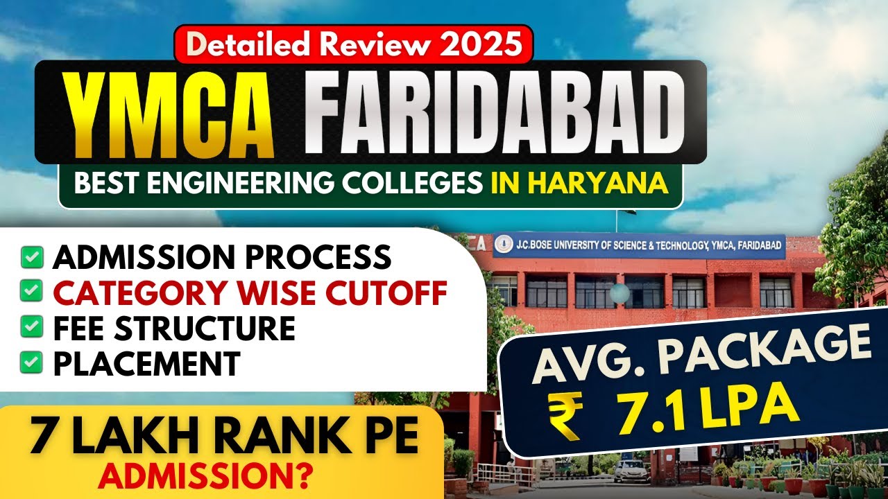 YMCA Faridabad Honest Review🔥 | Admission Process, Fees, Placement, Cutoff & Campus Tour 2025