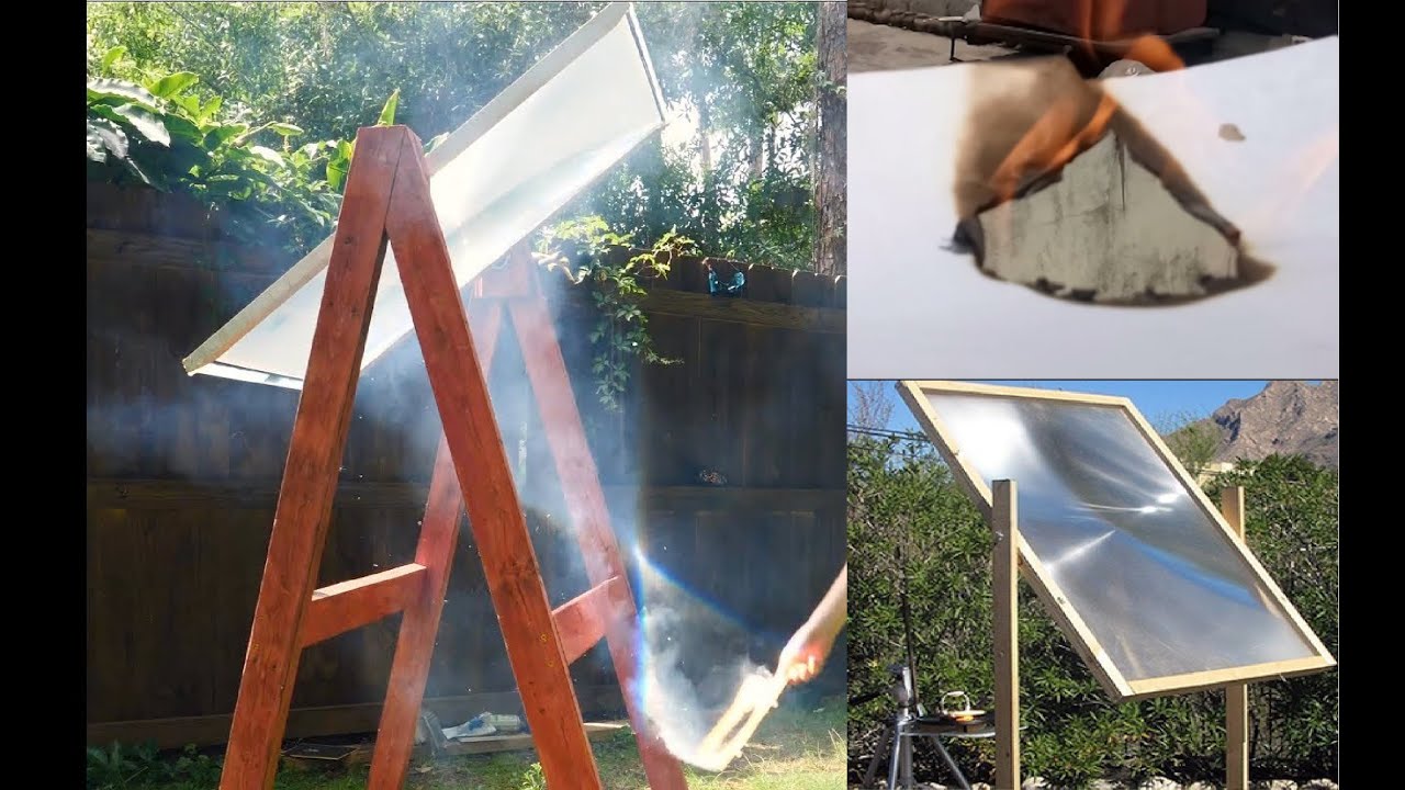 Experiment 1 Burn Stuff using Big Fresnel lens in Sun Rays