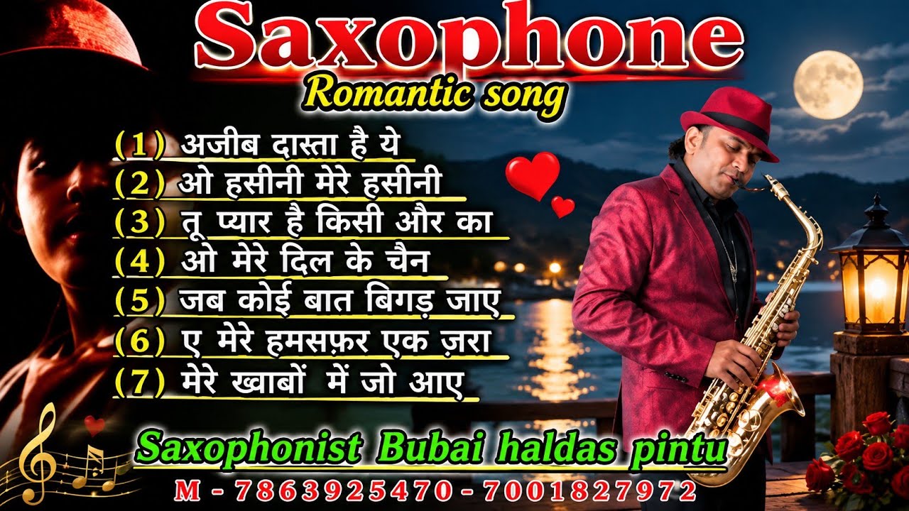 Soulful Romantic Bollywood Saxophone Instrumental, Cover By Bubai Saxophone