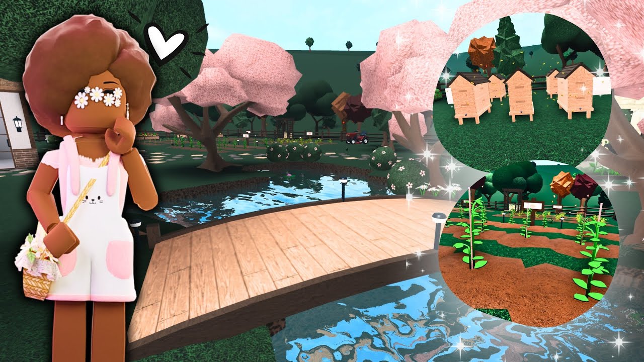 Building a BEAUTIFUL Bloxburg FARM With the New Update!