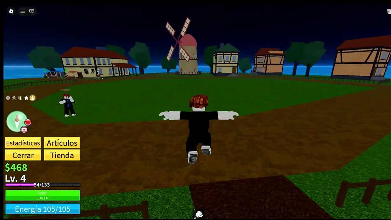 Jugando blox fruits