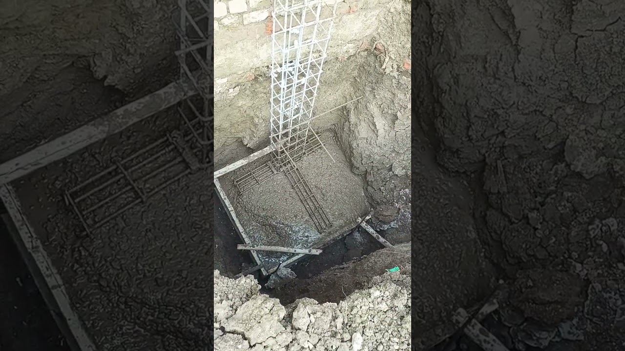 One side column #footing#.                           @harichandmeshram5832