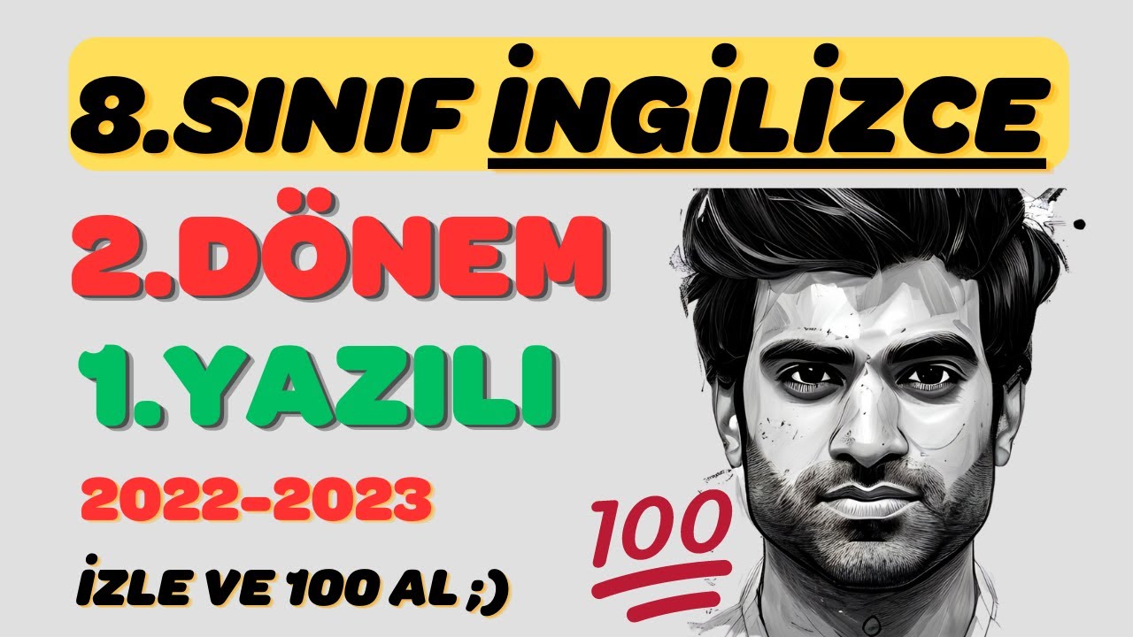 8. SINIF İNGİLİZCE 2. DÖNEM 1. YAZILI | 2022-2023