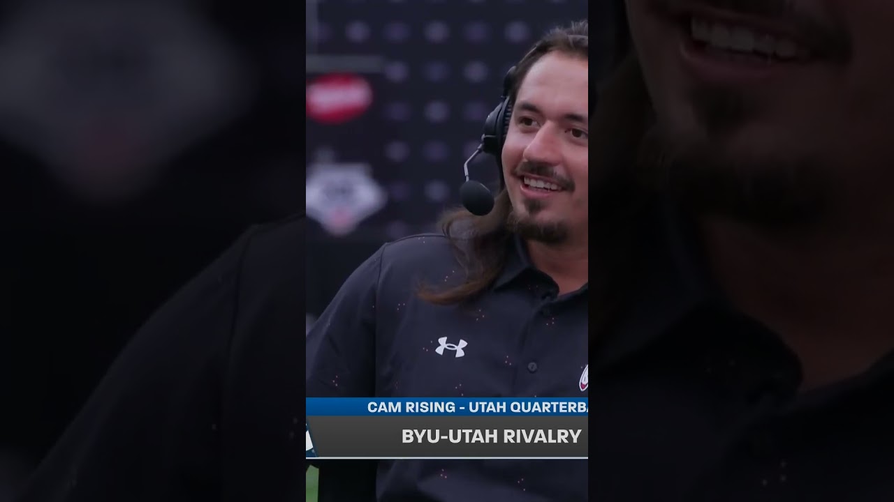 Utah Quarterback Cam Rising shows love to BYU football