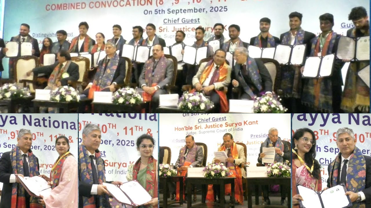 Vizagvision:Damodaram Sanjeevaiah National Law University Graduation Ceremony in Visakhapatnam