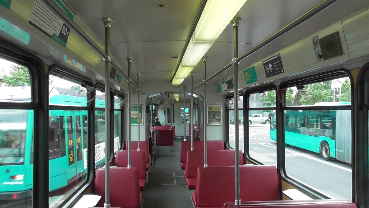 Frankfurt am Main Mitfahrt im Pt Wagen 148 auf der Linie 17 von Kuhwaldstraße bis Rebstockbad