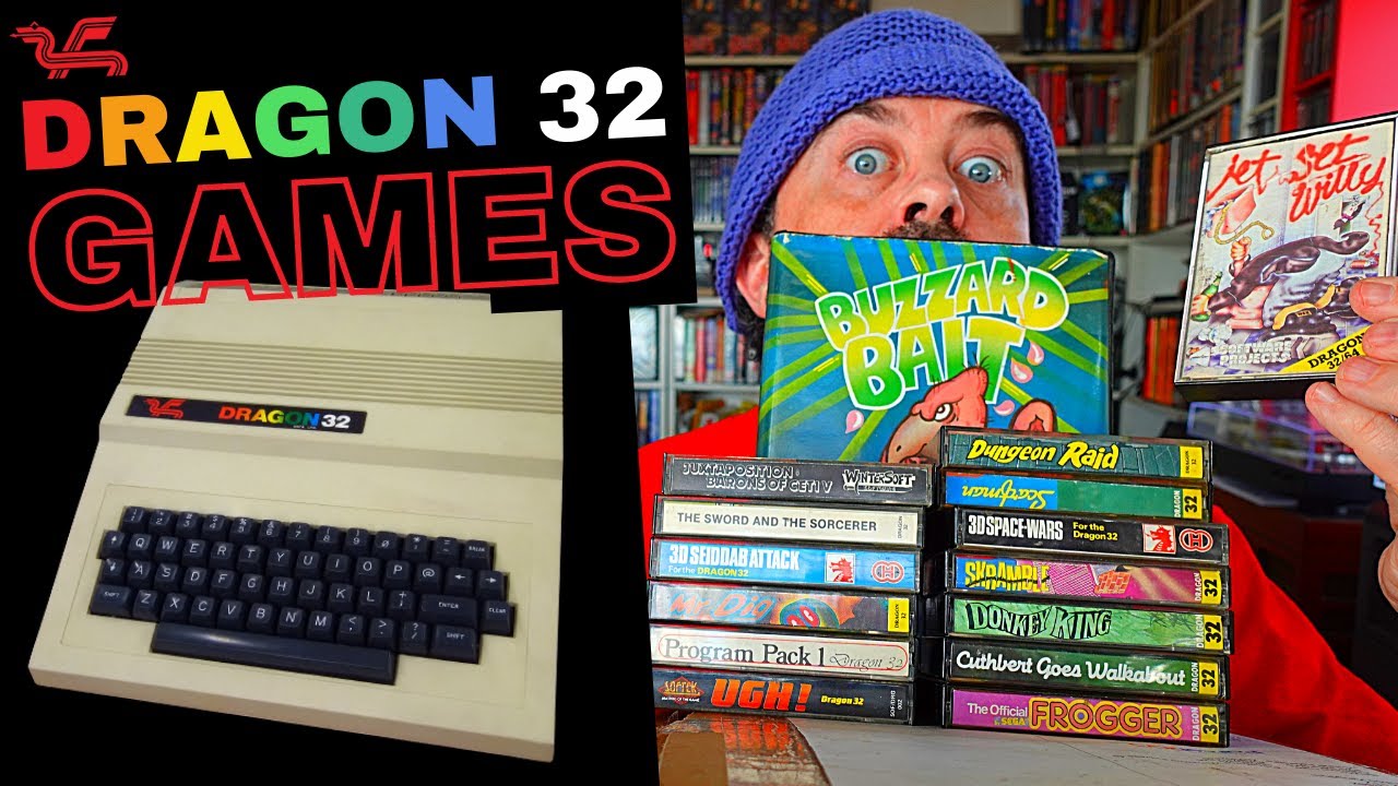 Dragon 32 games unboxed! Includes Buzzard Bait & Jet Set Willy