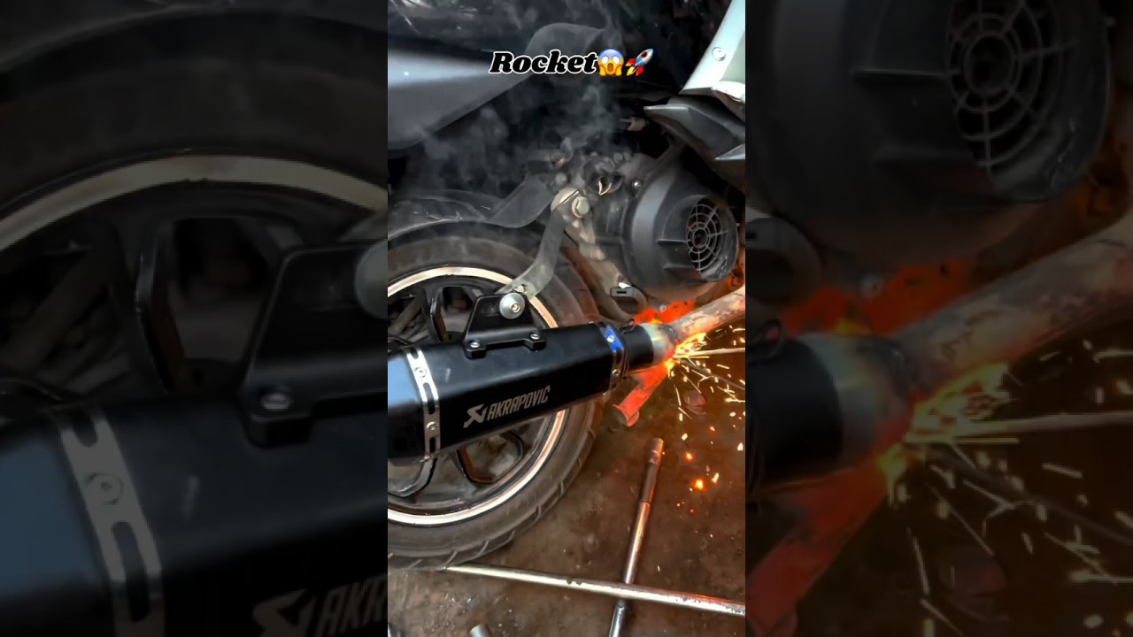 Ntorq Akrapovic Exhaust install fire Sound