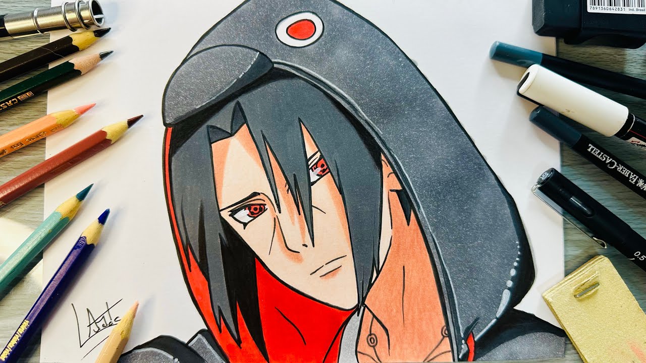 Como Desenhar o Itachi Uchiha - How to draw Itachi Uchiha