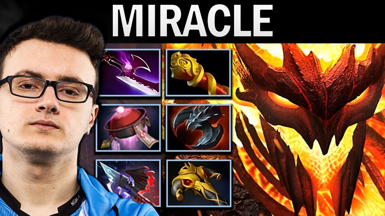 Shadow Fiend Dota Gameplay Miracle with Silveredge and 18 Kills