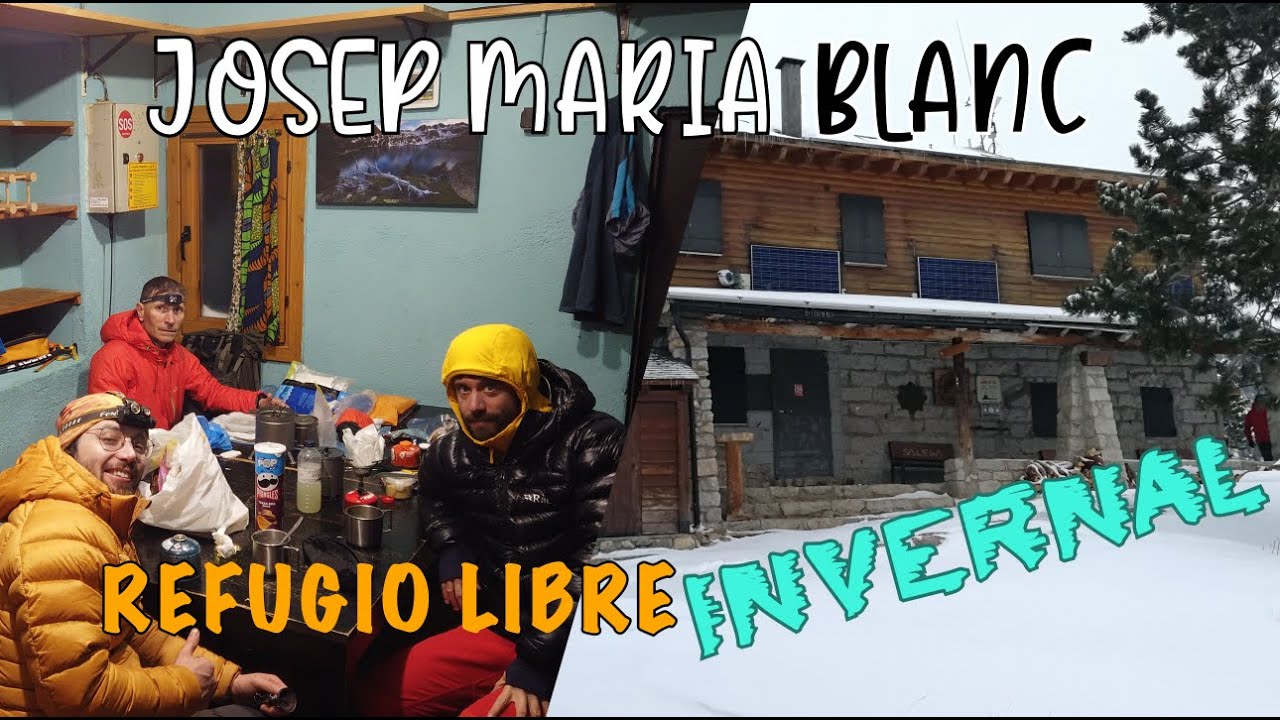 Pasando una NOCHE INVERNAL en el REFUGIO LIBRE de Josep Maria Blanc