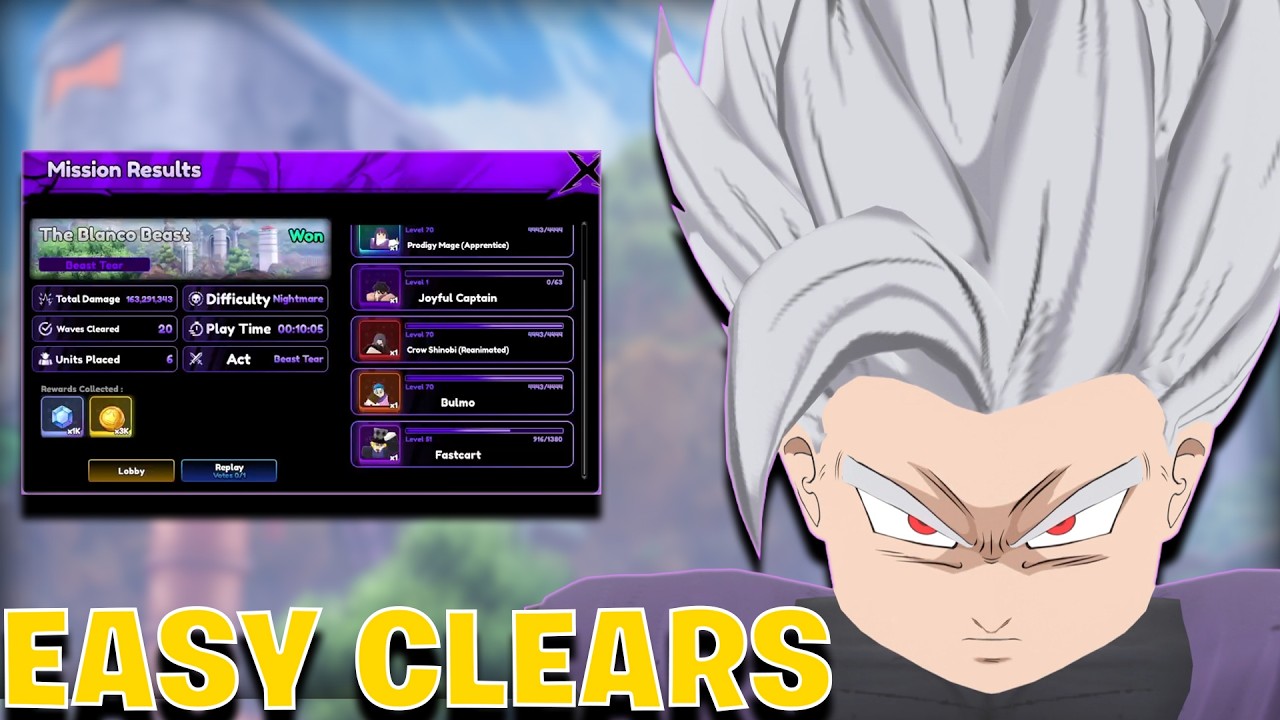 ЛУЧШАЯ команда для СОЛО прохождения НОВОГО Beast Gohan Universal Tear в Universal Tower Defense