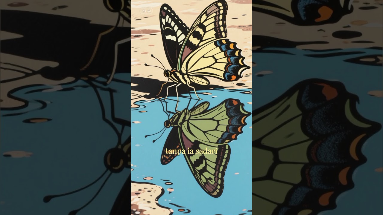 kupu-kupu dan cermin 