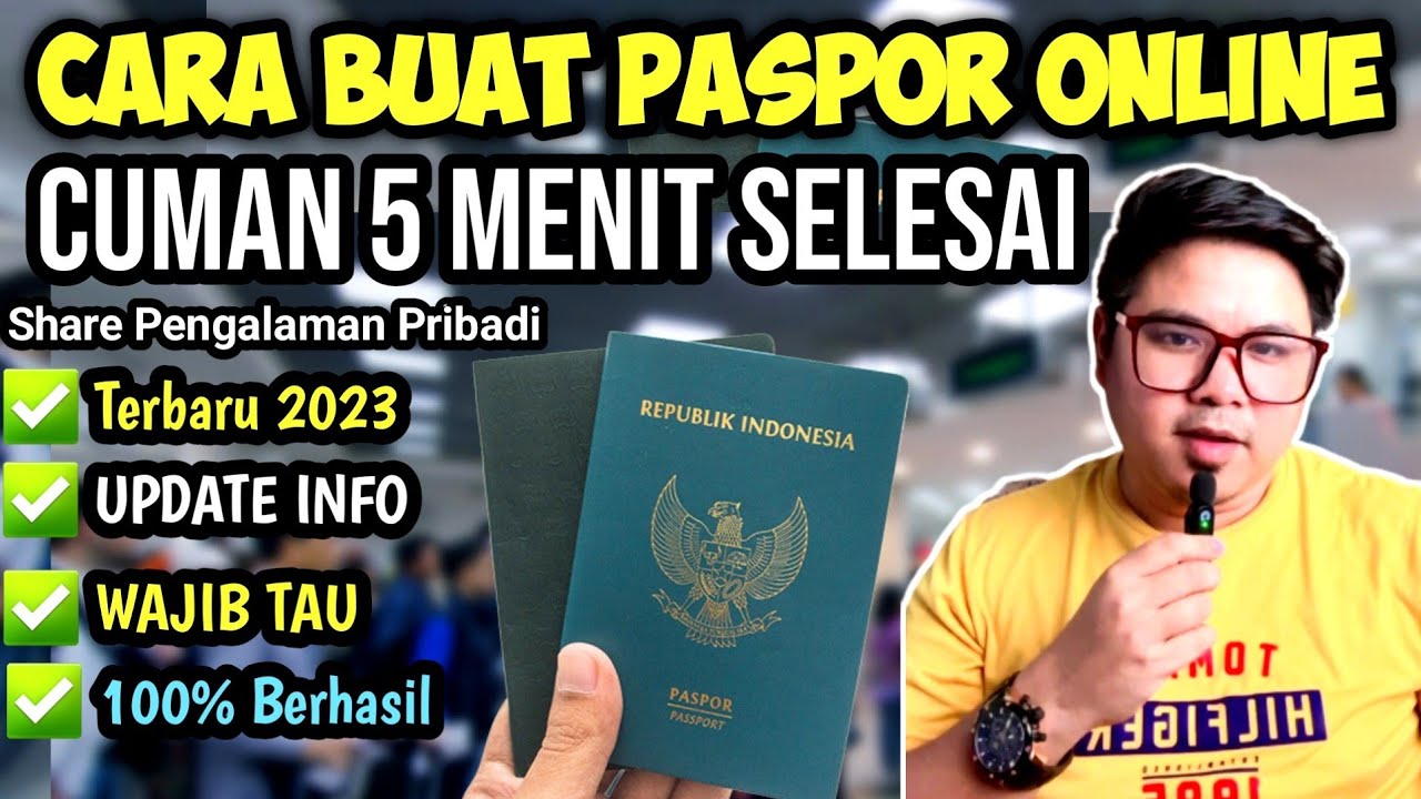 CARA BUAT PASPOR ONLINE 2023 | persyaratan dan biaya membuat paspor terbaru | CARA DAFTAR M PASPOR