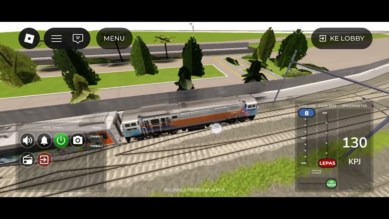 Jalan jalan di game incorails l Roblox l