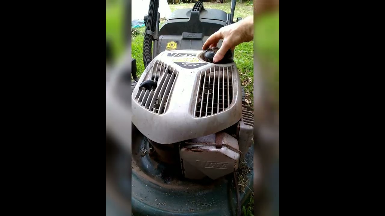 Old mower starts first time!  #shorts #mower #victa #offgrid