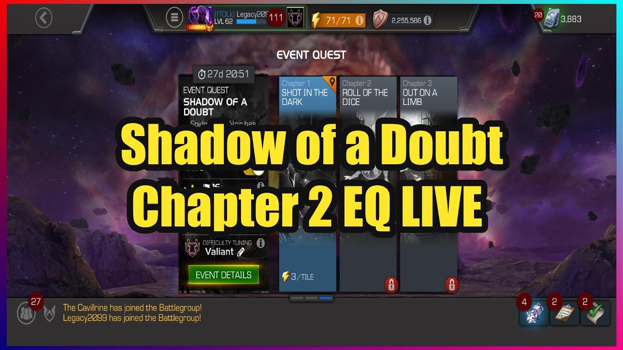 Shadow of a Doubt Event Quest Chapter 2 LIVE | MCOC Stream 238
