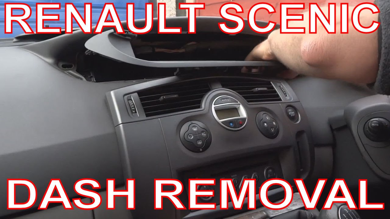How to Remove Renault Scenic Dashboard. Digital Dash Panel/Instrument Cluster.