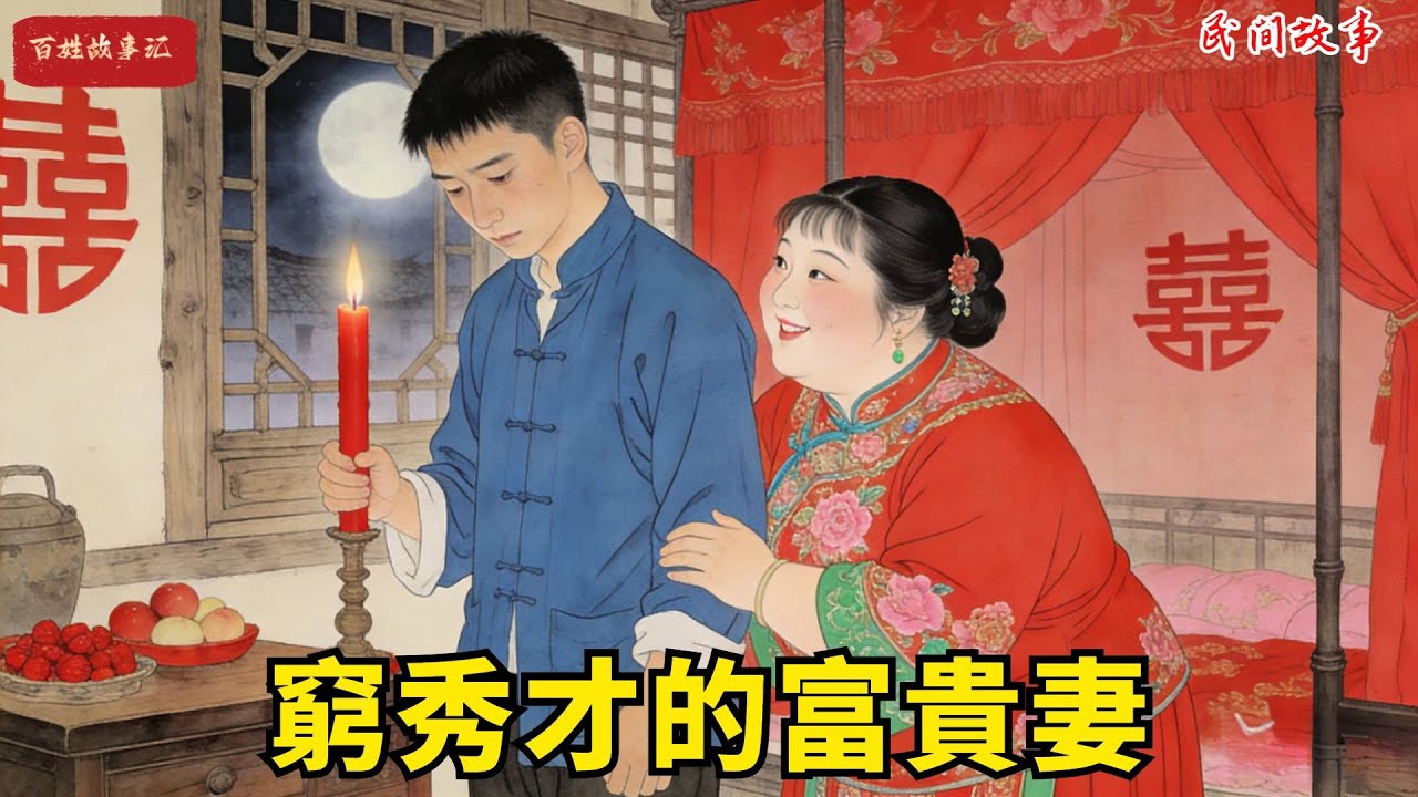 窮書生被迫娶村長的胖閨女，新婚夜她笑了：這二百斤肉,以後都是你的.....#故事頻道 #民間故事#有聲書 #睡前故事#中國文化#故事分享
