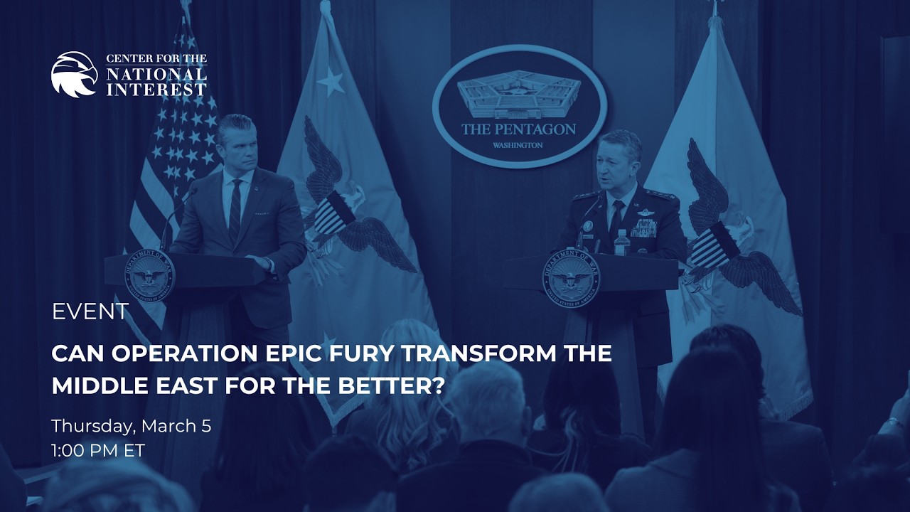 Can Operation Epic Fury Transform the Middle East for the Better?