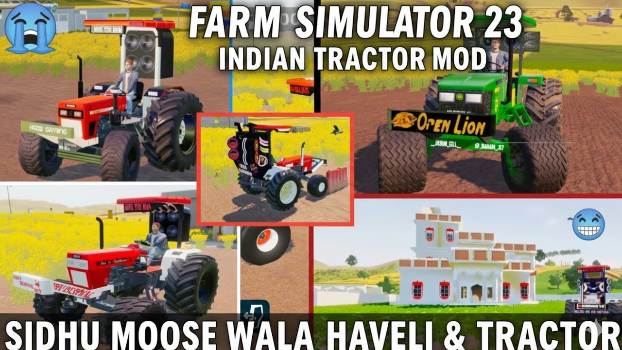 निशु भाई के ट्रैक्टर वाला गेम FS 23 APK Sidhu Moose wala ki haveli wala 🎮🖇️