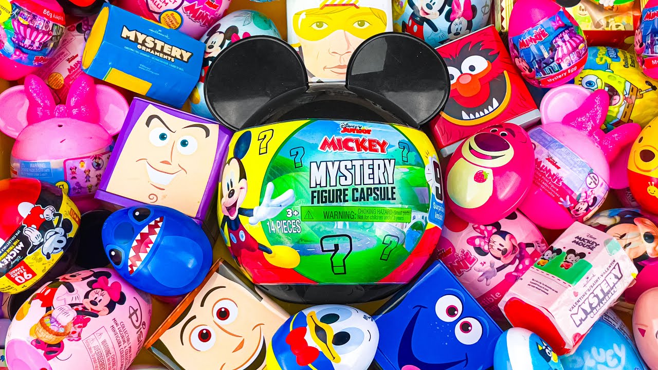 UNBOXING DISNEY Minnie SQUISHY Mystery Toys Series ASMR