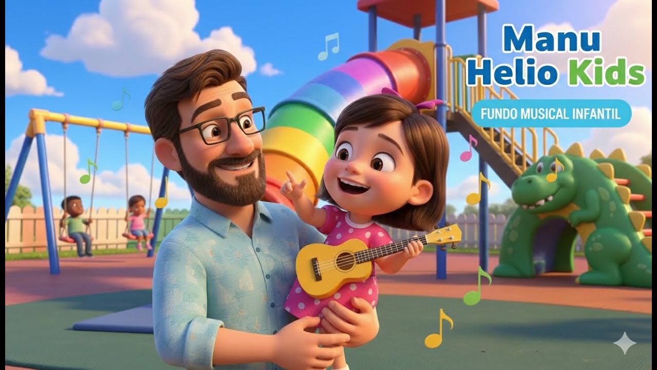 Fundo Musical Infantil Divertido | Hora de Brincar com Manu e Helio 🌟