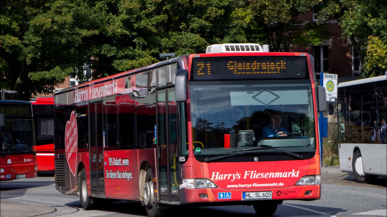 Busse des Stadtverkehr Lübeck | MAN HYBRID und HESS |  Teil 1/2 1080P HD