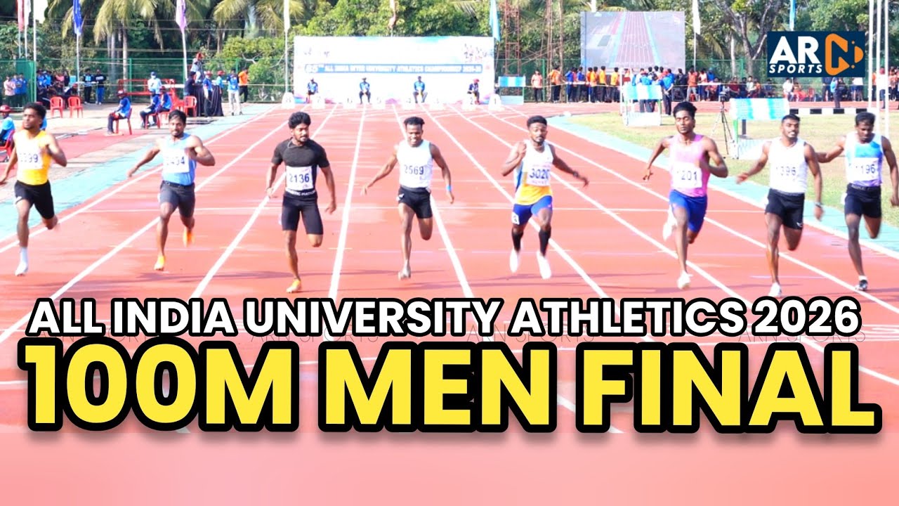 100m Sprint Final 🔥Insane Speed! All India University Athletics 2026