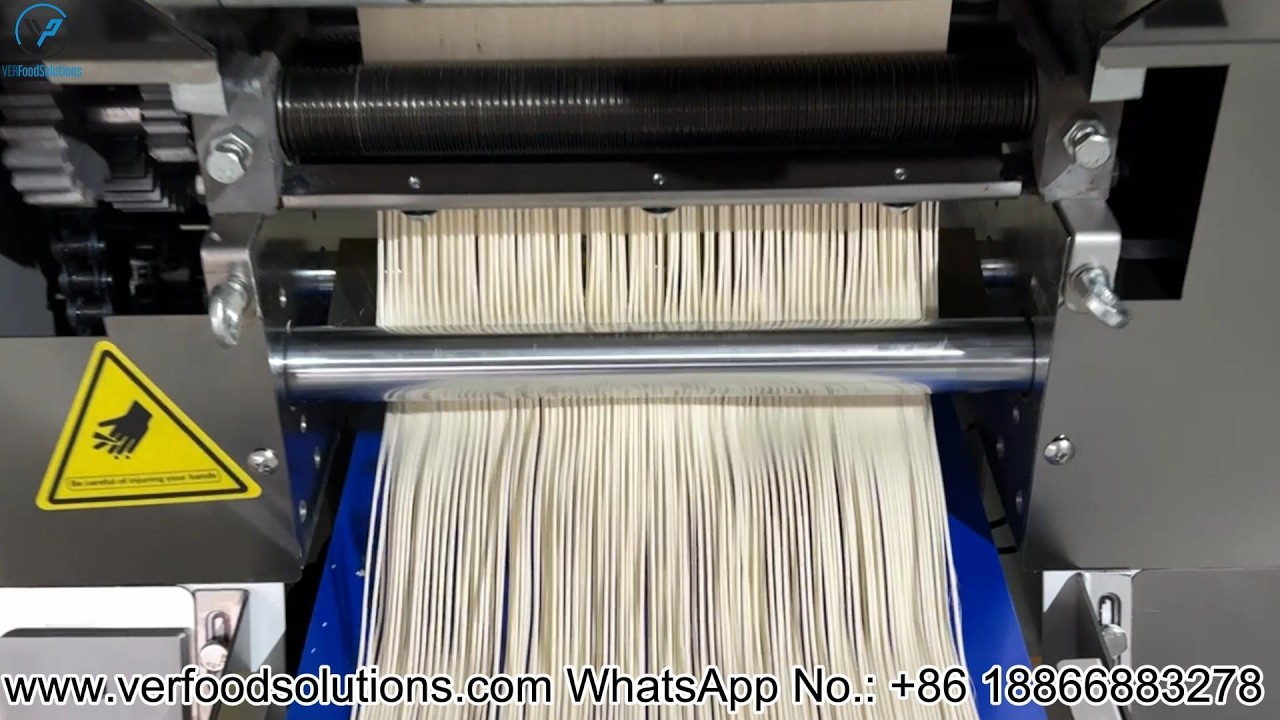 VERFOODSOLUTIONS 1.7mm Round Ramen Noodle Machine Test for Belarusian Customer